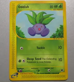 Pokemon Oddish 122/165 Expedition Base Rare PACK FRESH - Image 1