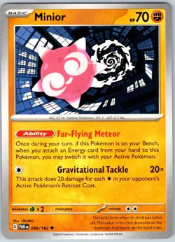 Minior 099/182 Near Mint SV04: Paradox Rift Pokemon Shipnow - Image 1