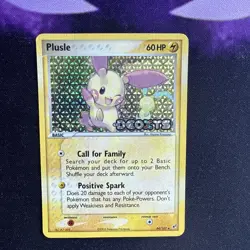 Pokemon - Plusle 44/107 (EX Deoxys Reverse Holo Stamped - 2005) LP/MP - Image 1