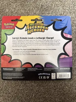 Pokemon Ascended Heroes Larry’s Komala 2 Pack Blister Pack New Sealed - Image 2
