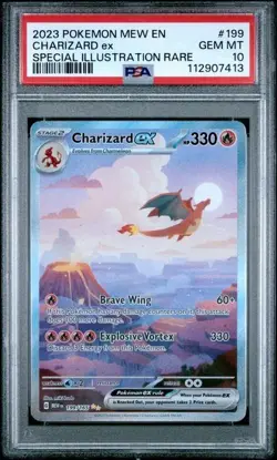 2023 POKEMON MEW EN-151 #199 CHARIZARD ex SPECIAL ILLUSTRATION RARE PSA 10 - Image 1