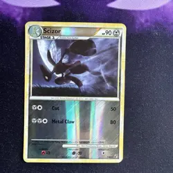Scizor Reverse Foil Pokemon HeartGold & SoulSilver Undaunted #7 2010 LP - Image 1