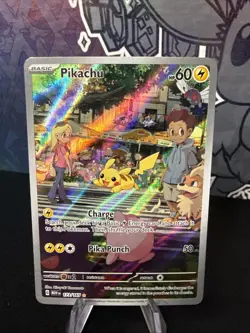 Pokemon Pikachu 173/165 Scarlet & Violet 151 Illustration Rare Full Art - Image 1