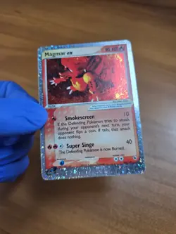 Magmar ex 100/109 Ruby and Sapphire UR Holo Pokemon VLP/NM - Image 3