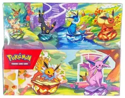 Pokemon Scarlet & Violet Prismatic Evolutions Mini Tin 8 Tin Display #PXC - Image 1
