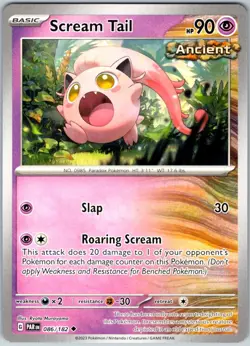 Scream Tail 086/182 Near Mint SV04: Paradox Rift Pokemon Shipnow - Image 1