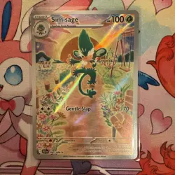 Pokemon TCG Simisage 090/086 SV11B: Black Bolt Holo Illustration Rare MINT/NM - Image 2