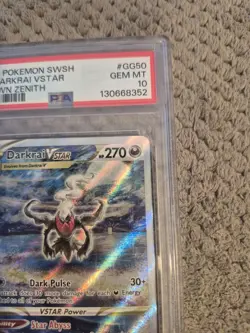 Pokemon Darkrai VSTAR GG50/GG70 SWSH Crown Zenith Holo PSA 10 - Image 4