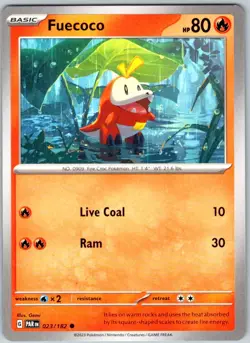 Fuecoco 023/182 Near Mint SV04: Paradox Rift Pokemon Shipnow - Image 1