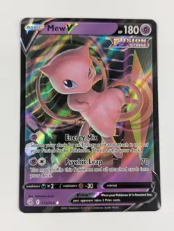 Mew V 113/264 - SWSH08: Fusion Strike Holo Pokemon TCG NM - Image 1