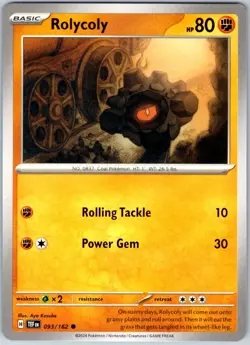 Rolycoly 093/162 Near Mint SV05: Temporal Forces Pokemon Shipnow - Image 1