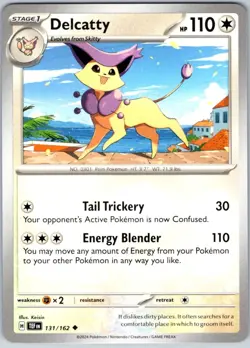 Delcatty 131/162 Near Mint SV05: Temporal Forces Pokemon Shipnow - Image 1