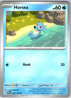 Horsea 030/182 Near Mint SV04: Paradox Rift Pokemon Shipnow - Image 1