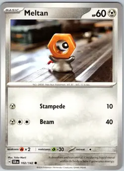 Meltan 102/142 Near Mint SV07: Stellar Crown Pokemon Shipnow - Image 1