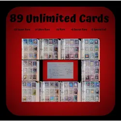 89 YuGiOh ALL Special Unlimited Rare Super Ultra Secret Cards - Image 1