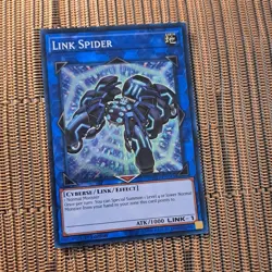 1996 Yu-Gi-Oh! 1st Edition Link Spider Card YS17-EN043 Super Rare - Image 2