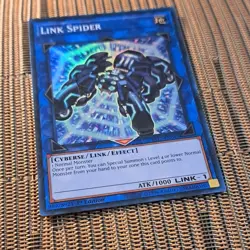 1996 Yu-Gi-Oh! 1st Edition Link Spider Card YS17-EN043 Super Rare - Image 3
