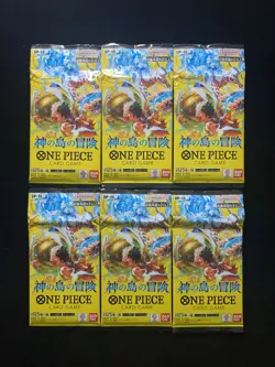 2024 One Piece TCG JPN Adventure On Kami's Island Booster Pack Lot*6 #2 EW27 - Image 1