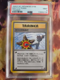Pokemon Card Misty Tears Banned Artwork Rare Japanese Gym heroes 1998 PSA 9 - Image 2