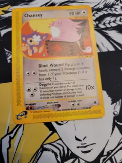 Chansey 72/165 Expedition Pokemon TCG Card - NM - Image 3