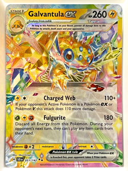 Galvantula EX 051/142 S&V Stellar Crown Holo Double Rare Pokemon Card NM - Image 1