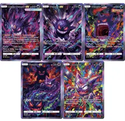 5x Gengar Haunter Fan Art Custom Cards - Image 1