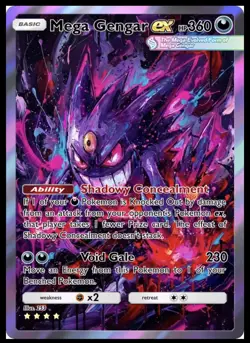 5x Gengar Haunter Fan Art Custom Cards - Image 3