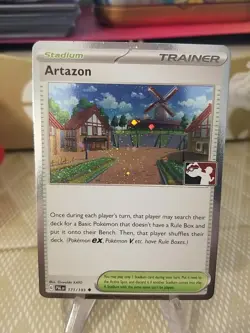 Artazon Holo Pokemon Prize Pack Serie 4 Promo Pokemon Card NM/LP Play Stamp - Image 1