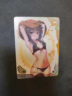 SSR-018 Megumin KonoSuba Goddess Story Anime Waifu Holo Card - Image 1