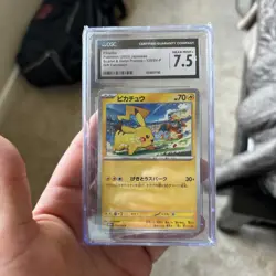 Pokemon TCG Pikachu 120/Sv-p Promo Card Gym Event Charizard Cgc 7.5 - Image 1