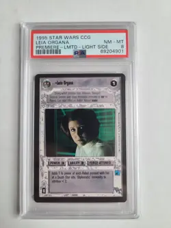 1995 Star Wars CCG Leia Organa PSA 8 NM-MT Premiere Limited Edition Card RARE - Image 2