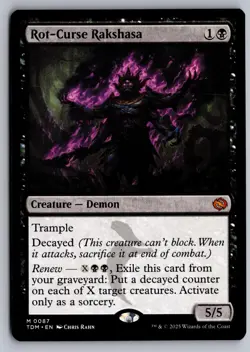 Rot-Curse Rakshasa 87 Mythic Tarkir: Dragonstorm Magic: The Gathering NM/M - Image 1