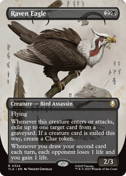 Raven Eagle Borderless TLA Avatar: The Last Airbender MTG Magic NM - Image 1