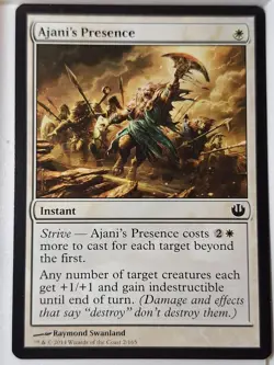 Ajani's Presence - Journey into Nyx - Magic the Gathering MTG Nice! - Image 1
