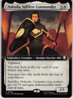 MTG Hakoda Selfless Commander Extended Normal NM Avatar Last Airbender Magic 366 - Image 1