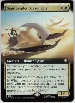 MTG Sandbender Scavengers Extended Art Foil NM Avatar Last Airbender Magic 382 - Image 1