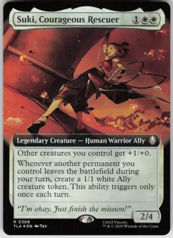 MTG Suki Courageous Rescuer Extended Art Foil NM Avatar: The Last Airbender Magi - Image 1