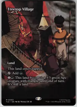 MTG Treetop Village Borderless NM Avatar: The Last Airbender: Eternal Magic 60 - Image 1