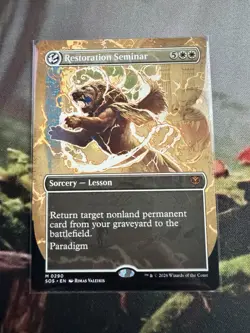Restoration Seminar (Borderless) Secrets of Strixhaven MTG Magic The Gathering - Image 1