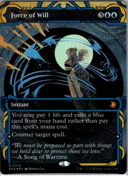 Force of Will *FOIL* - NM - Secrets of Strixhaven Mystical Archives MTG SOA 19 - Image 1