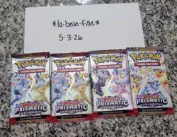 Pokemon Prismatic Evolutions Pack Art Set | Sealed Lot Of 4 - Image 1