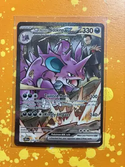 Pokemon TCG Team Rockets Nidoking EX 233/182 Destined Rivals - Image 1