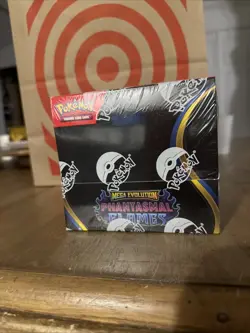 Pokemon TCG Phantasmal Flames Booster Box Factory Sealed WITH Acrylic Case! - Image 1