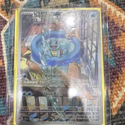 Pokemon Squirtle Illustration Rare Holo 148/142 Stellar Crown 60 HP English - Image 3