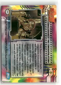 Pokemon Topps Mewtwo Strikes Back Consciousness and Congratulations #3 Non Holo - Image 2