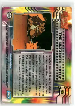 Pokemon TCG The Ultimate Match Topps Mewtwo Strikes Back 34 Blue Label NM - Image 2