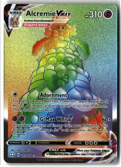 Alcremie VMAX ⭐ 073/072 Holo Rainbow Rare Shining Fates 2021 Pokemon NM - Image 1