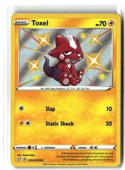 Toxel ⭐ SV041/SV122 Holo Shiny Rare Shining Fates Shiny Vault 2021 Pokemon NM - Image 1