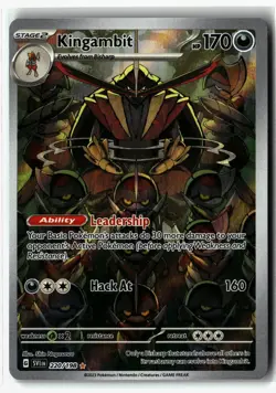 Kingambit ⭐ 220/198 Holo Illustration Rare Scarlet & Violet 2023 Pokemon NM - Image 1