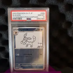 2023 Pokemon Japanese SV-P Yu Nagaba X PCCG Campaign #069 Glaceon PSA 10 - Image 2